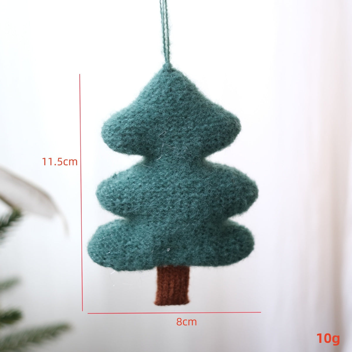 3D Knit Christmas Tree Ornaments for Cozy Displays