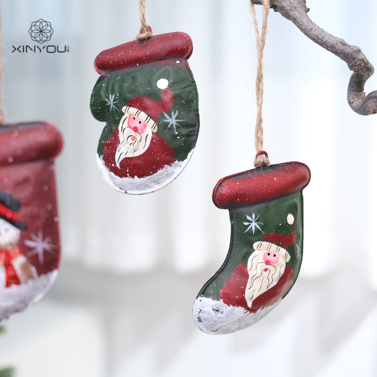 Hand-Painted Christmas Ornaments for Rustic Cheer