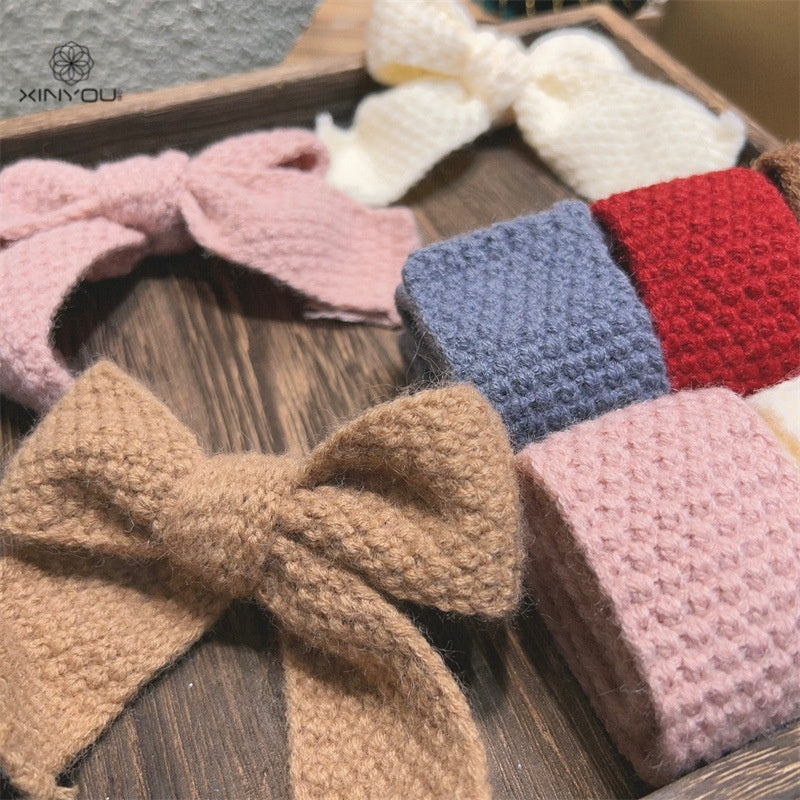 Christmas Knitted Ribbon for Plush Holiday Bows & Gifts