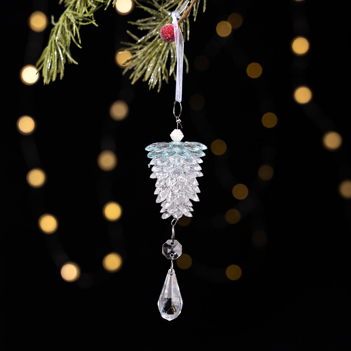 Acrylic Pinecone Ornaments for Sparkling Christmas Trees