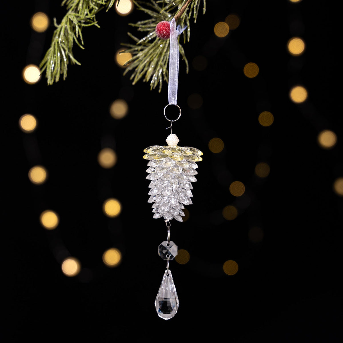 Acrylic Pinecone Ornaments for Sparkling Christmas Trees