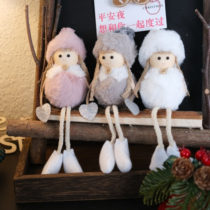 Christmas Angel Plush Ornament for Cozy Tree Decor