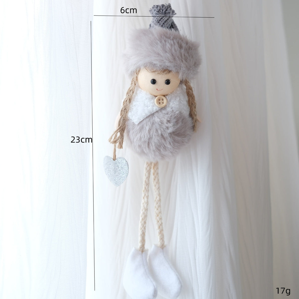 Christmas Angel Plush Ornament for Cozy Tree Decor