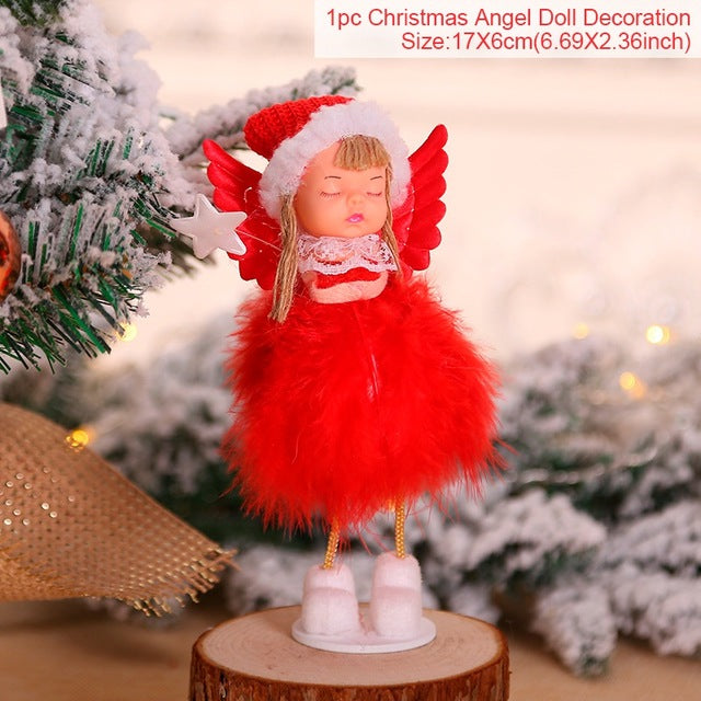Christmas Angel Doll Decoration for Cozy Holiday Trees