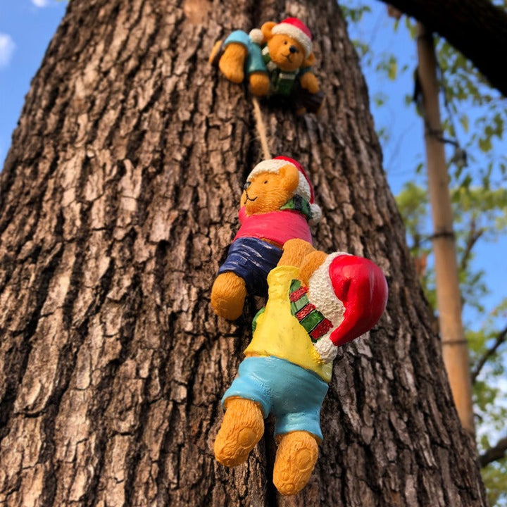 Christmas Bear Climbing Decorations for Festive Trees