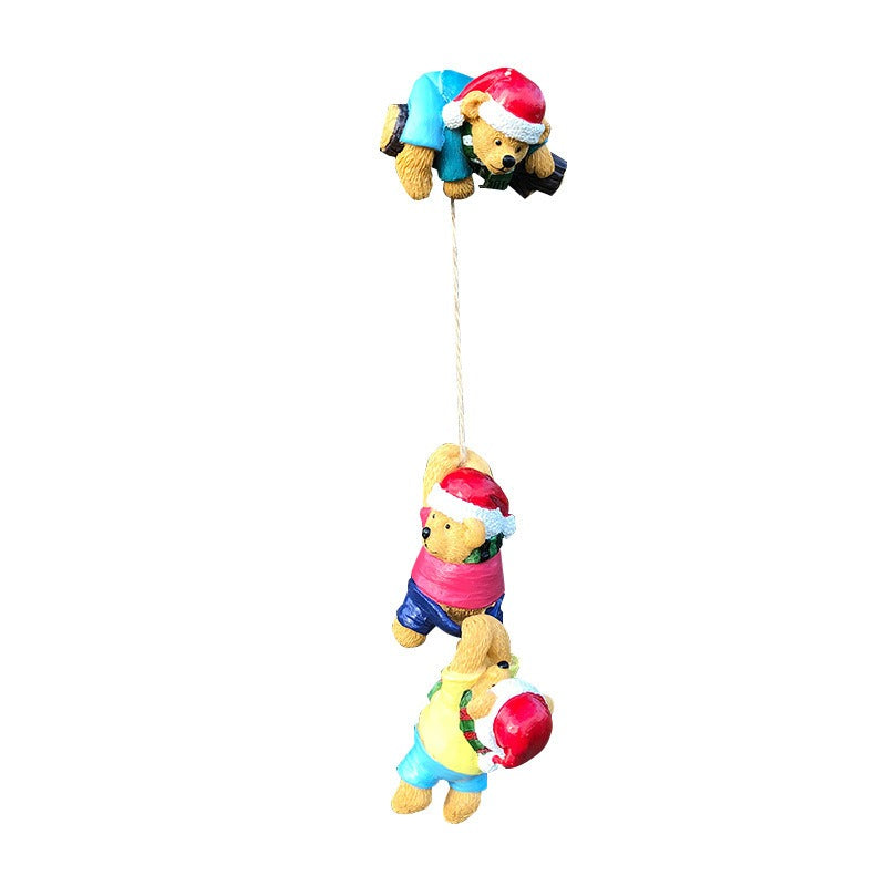 Christmas Bear Climbing Decorations for Festive Trees