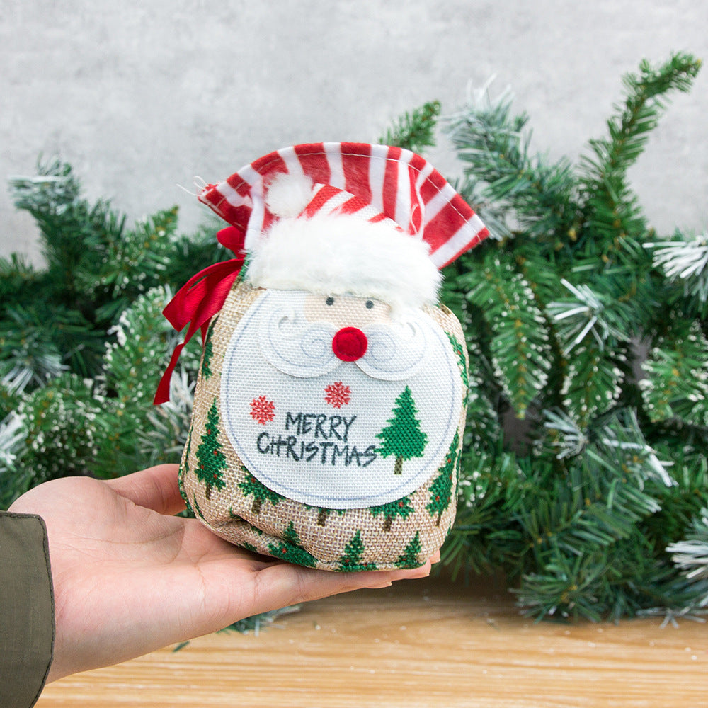 Christmas Gift Bags: Reusable Santa & Snowman Set