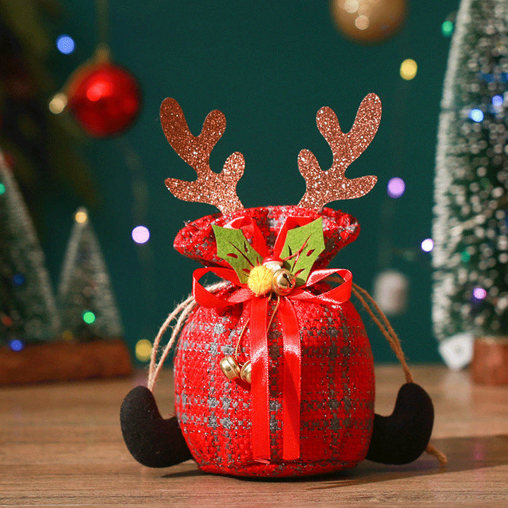 Christmas Reindeer Gift Bag for Small Holiday Presents