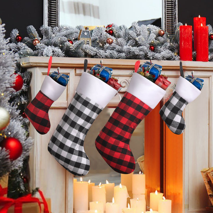 Christmas Stocking Gift Bag for Festive Mantel Décor