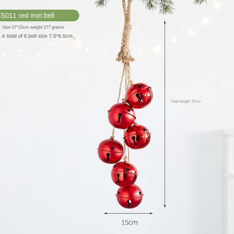 Christmas Bell Hanging Ornaments for Rustic Holiday Charm