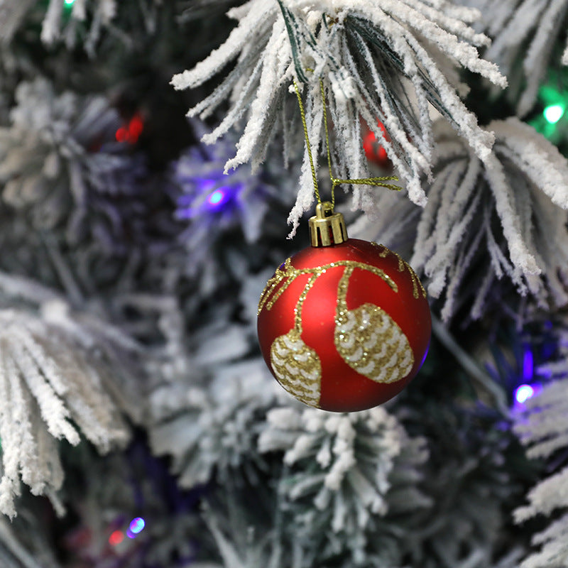 Christmas Tree Ornaments, 12-Pack 6cm Coordinated Set