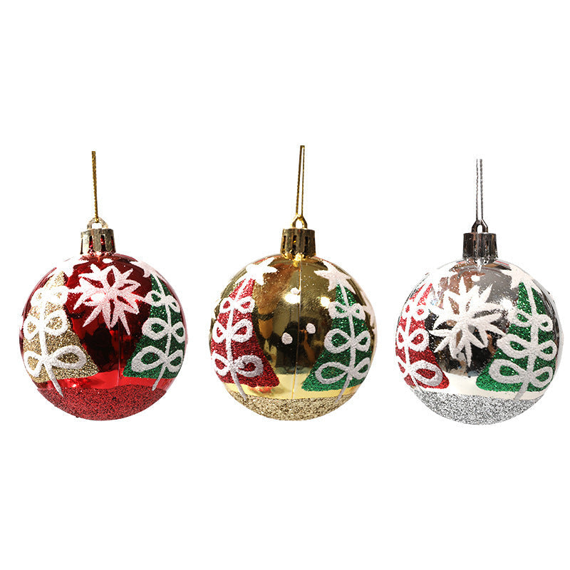 Christmas Tree Ornaments: Glittering Colorful Baubles