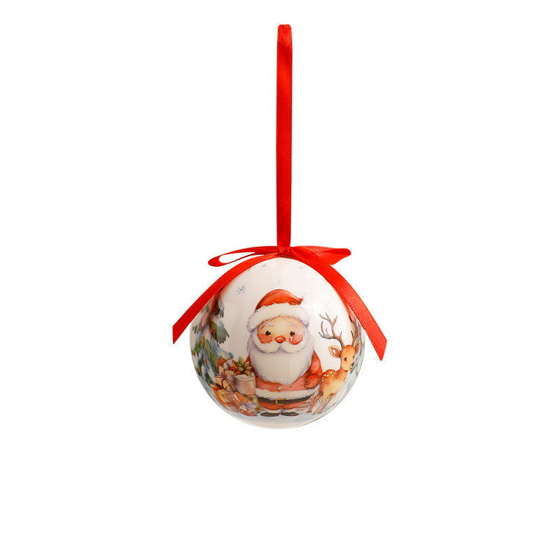 Christmas Ball Ornaments Set Foam Glitter Tree Decor