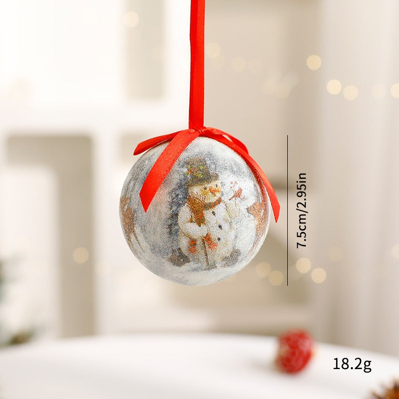 Christmas Ball Ornaments Set - Lightweight Foam Tree Decor