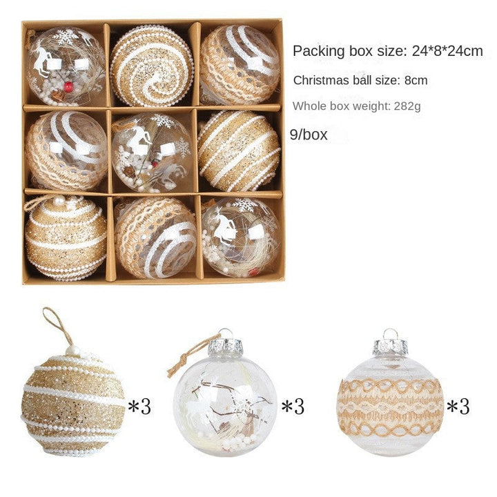 Christmas Ornaments Set for Elegant Neutral Tree Decor