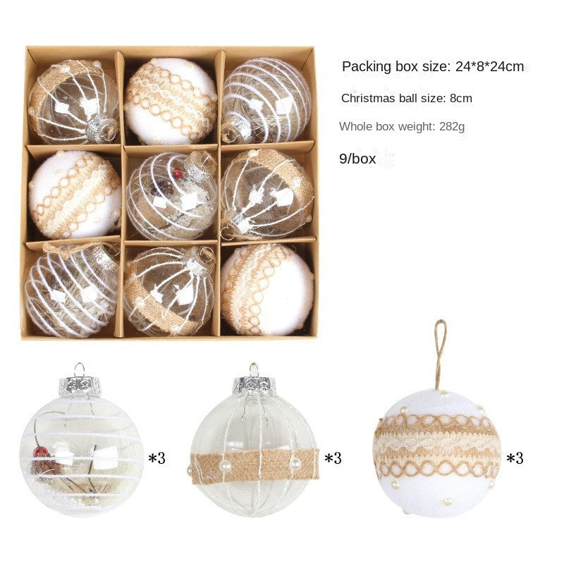 Christmas Ornaments Set for Elegant Neutral Tree Decor