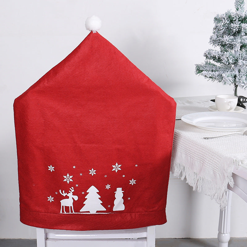 Christmas Chair Cover – Festive Snowman Holiday Décor