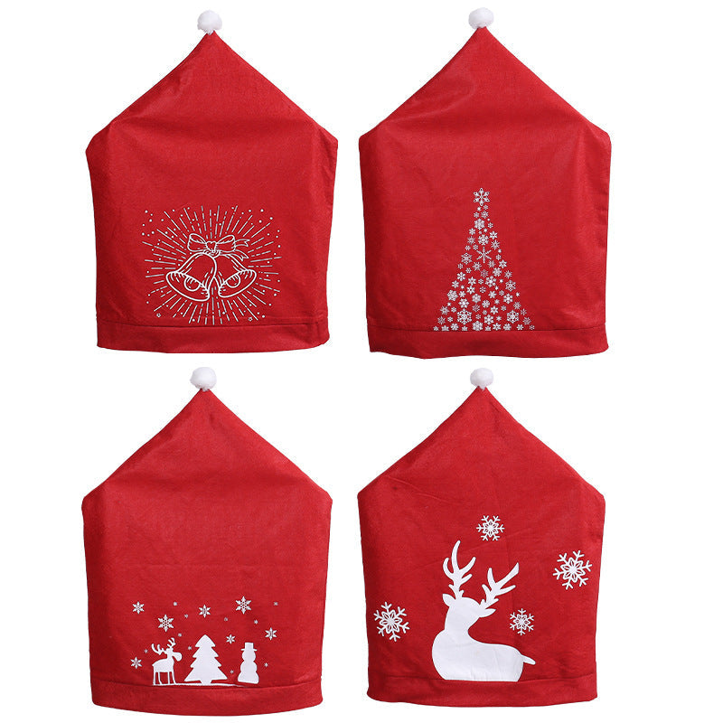 Christmas Chair Cover – Festive Snowman Holiday Décor