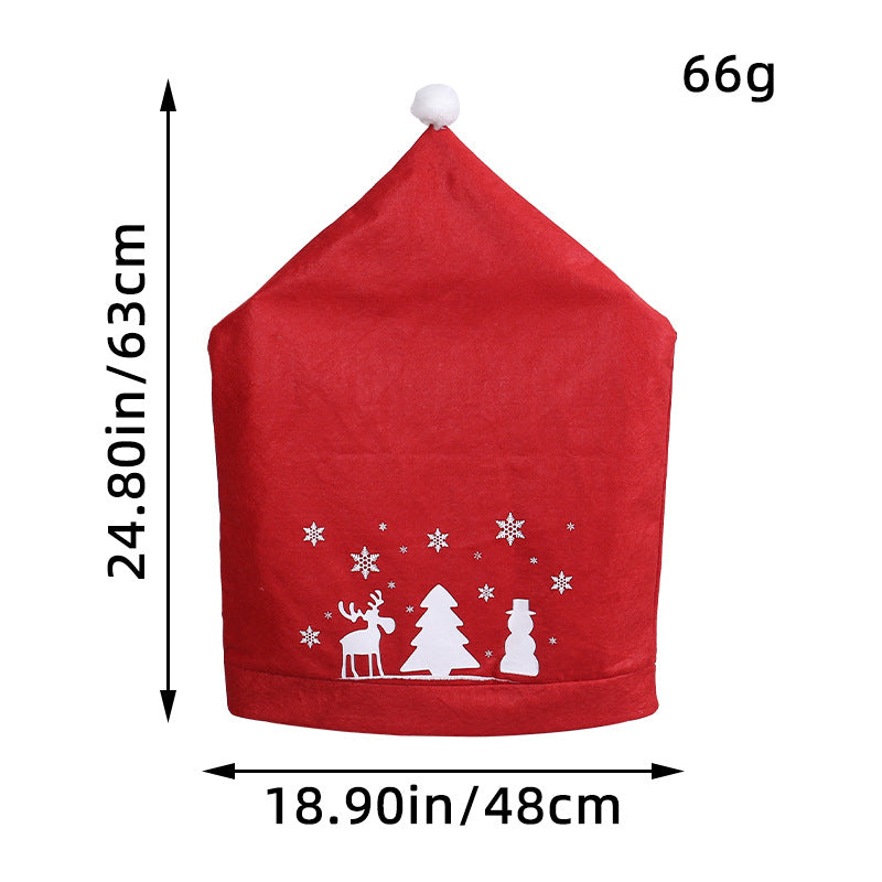 Christmas Chair Cover – Festive Snowman Holiday Décor