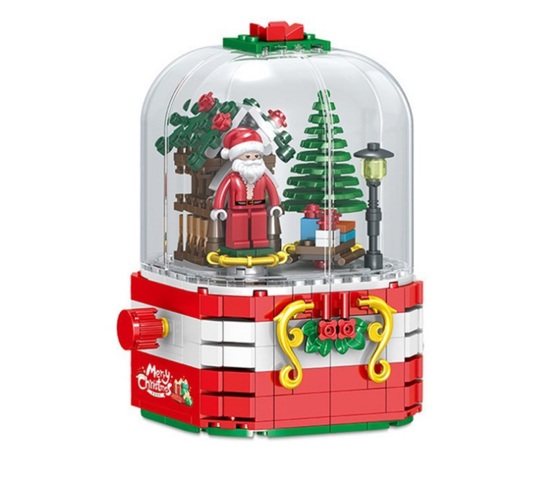 Christmas Building Music Box 348-Piece Holiday Set