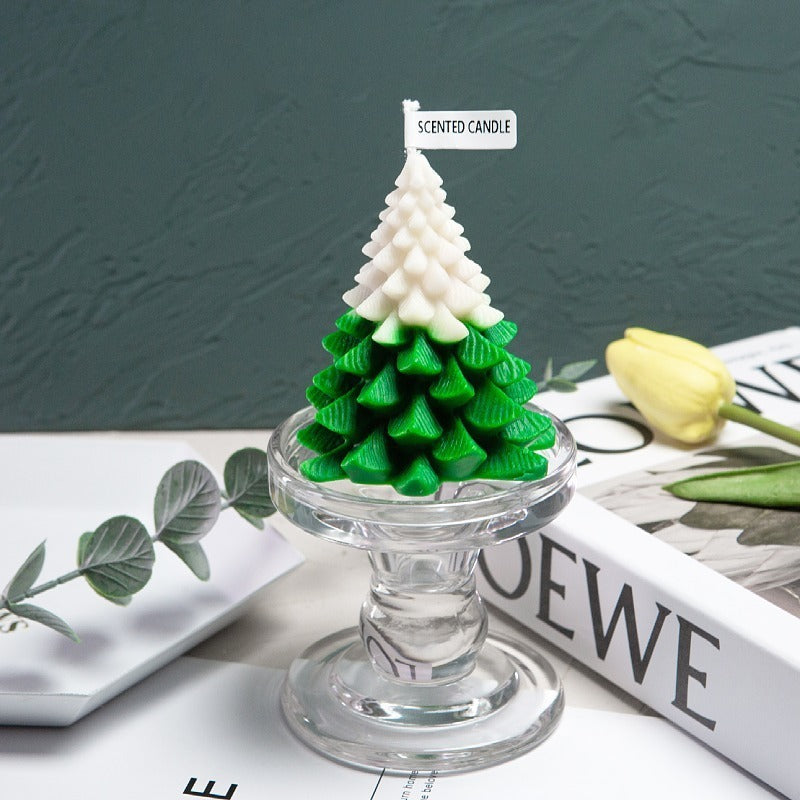 Christmas Tree Scented Candle for Festive Holiday Decor