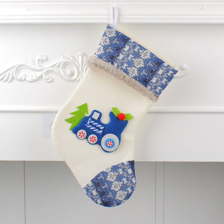 Christmas Train Stocking for Candy and Small Gifts