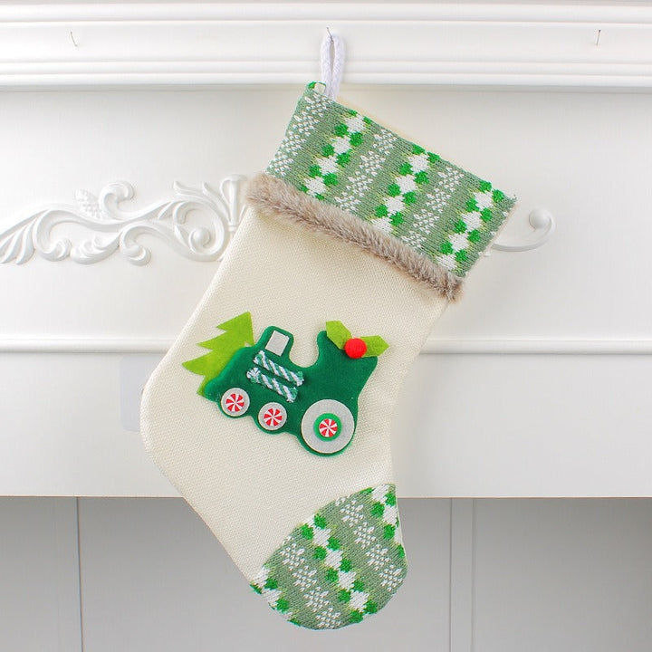 Christmas Train Stocking for Candy and Small Gifts