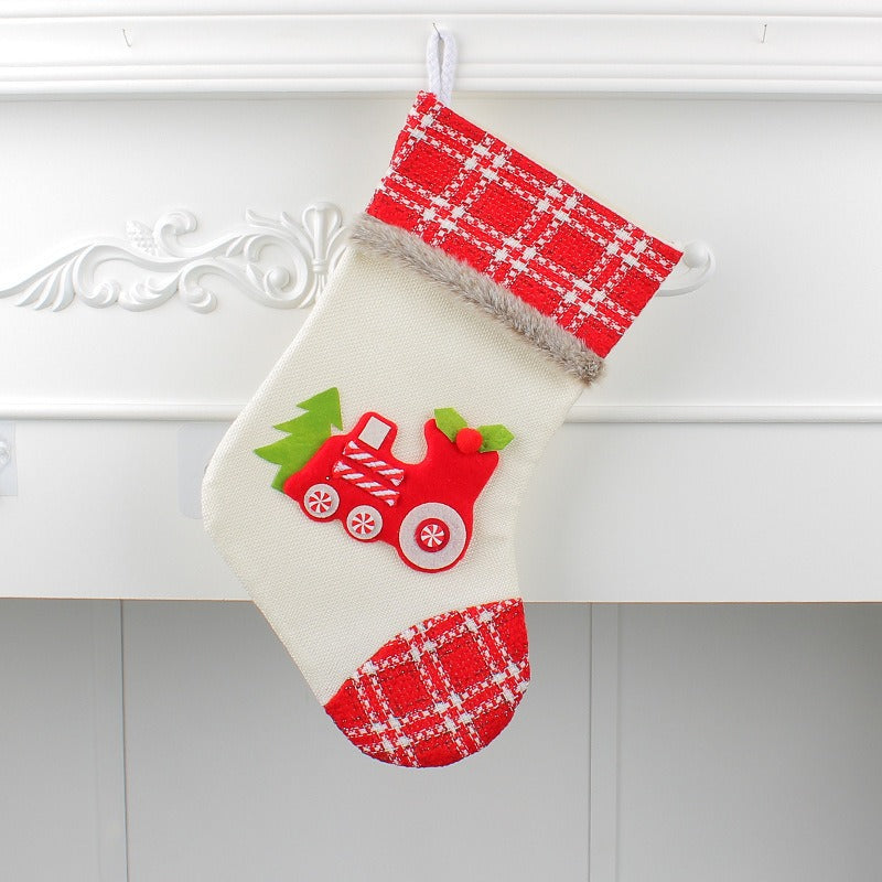Christmas Train Stocking for Candy and Small Gifts