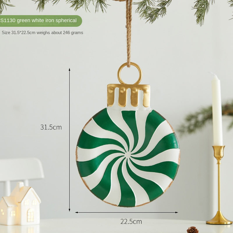 Christmas Metal Hanging Ornaments for Festive Charm