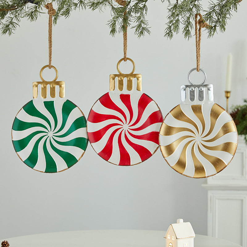 Christmas Metal Hanging Ornaments for Festive Charm