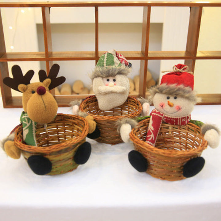 Christmas Candy Storage Basket & Festive Table Decor