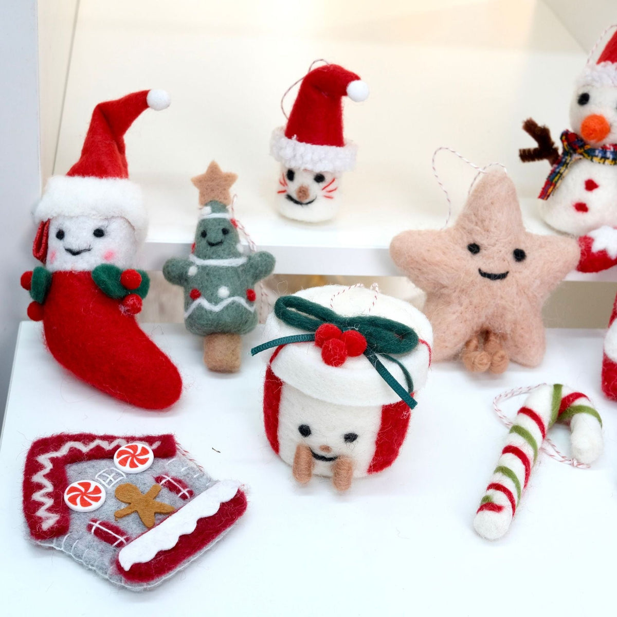 Christmas Felt Ornaments — Cheerful Tree Characters