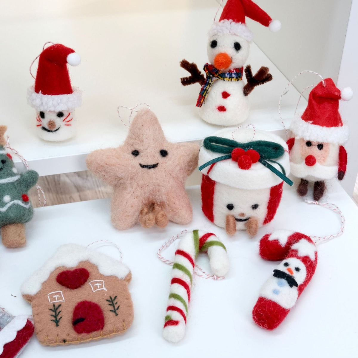Christmas Felt Ornaments — Cheerful Tree Characters