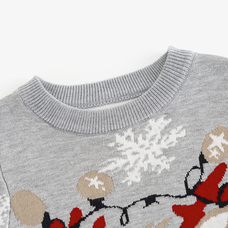 Cozy Knit Sweater — Festive Reindeer Holiday Layer