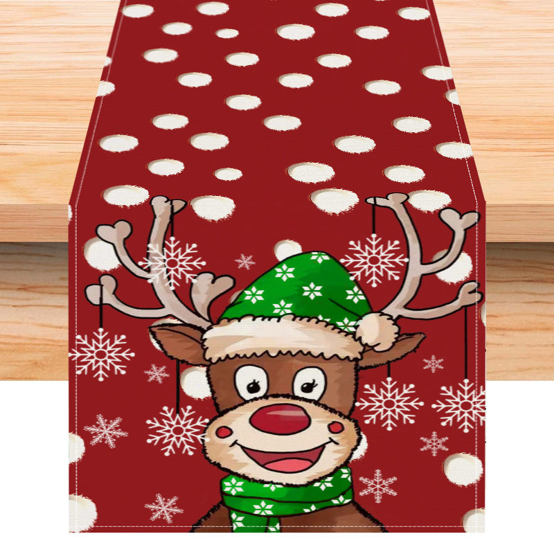 Christmas Reindeer Tablecloth | Festive Table Decor