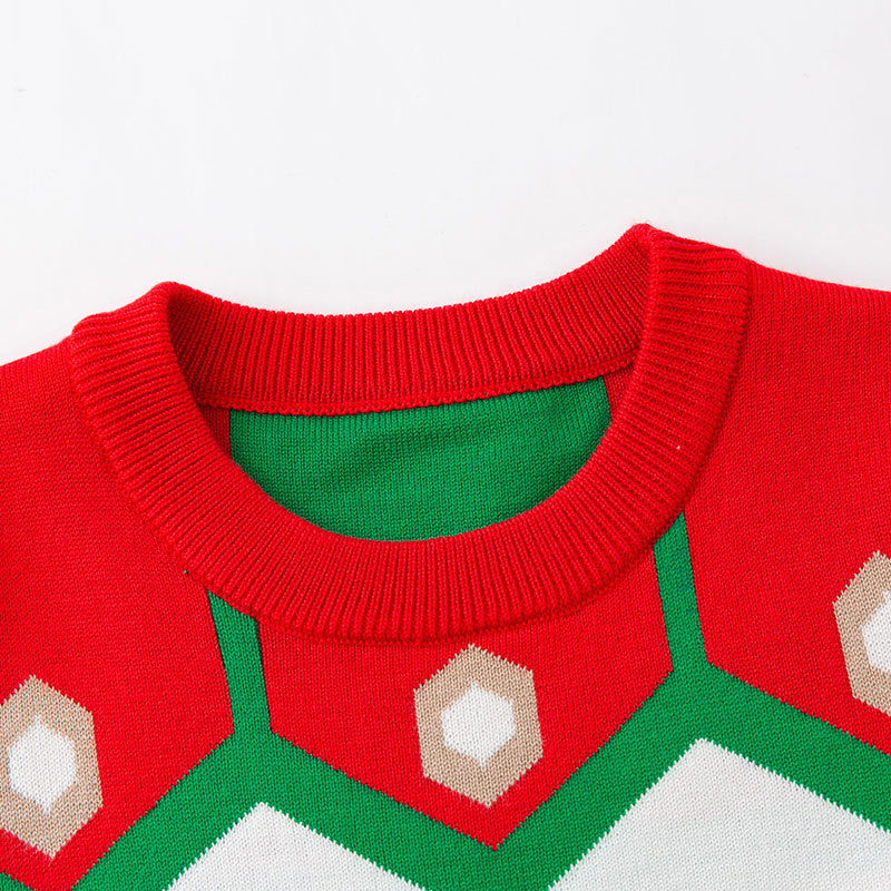 Baby Christmas Sweater With Cozy Festive Teddy Bear