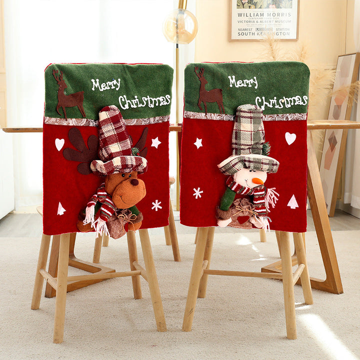 Christmas Chair Back Covers - Instant Holiday Table Charm