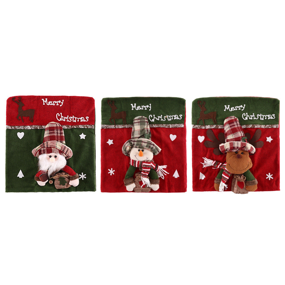 Christmas Chair Back Covers - Instant Holiday Table Charm