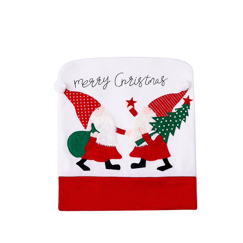 Christmas Chair Cover | Festive Velvet Dining Decor