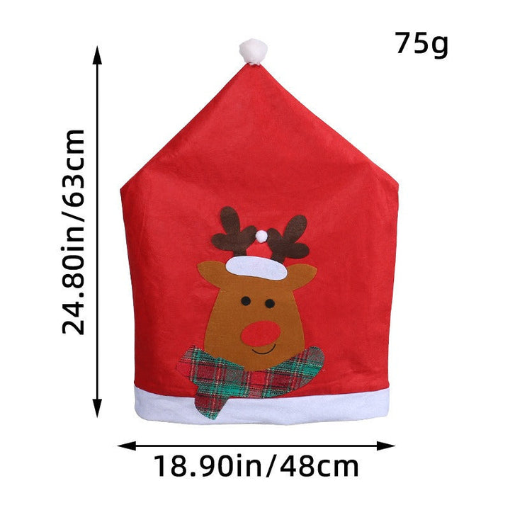 Christmas Chair Cover for Cheerful Holiday Dining Spaces