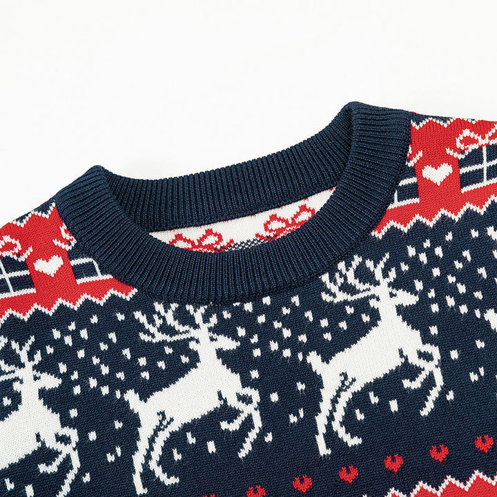 Christmas Elk Sweater for Kids | Cozy Nordic Warmth