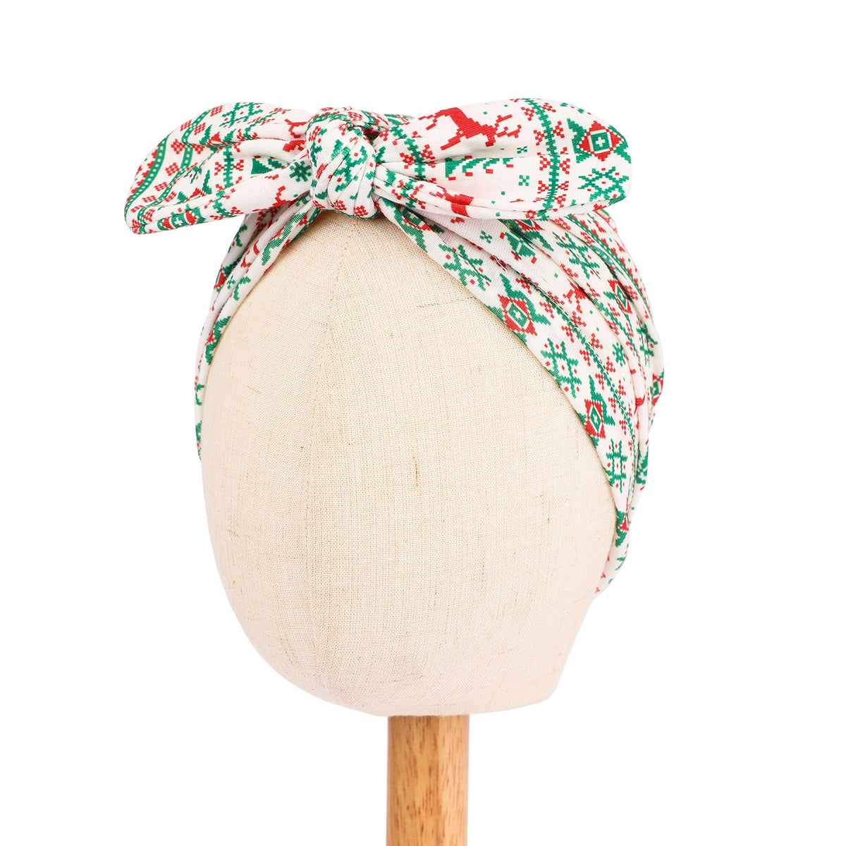 Christmas Baby Headband With Festive Oversized Bow