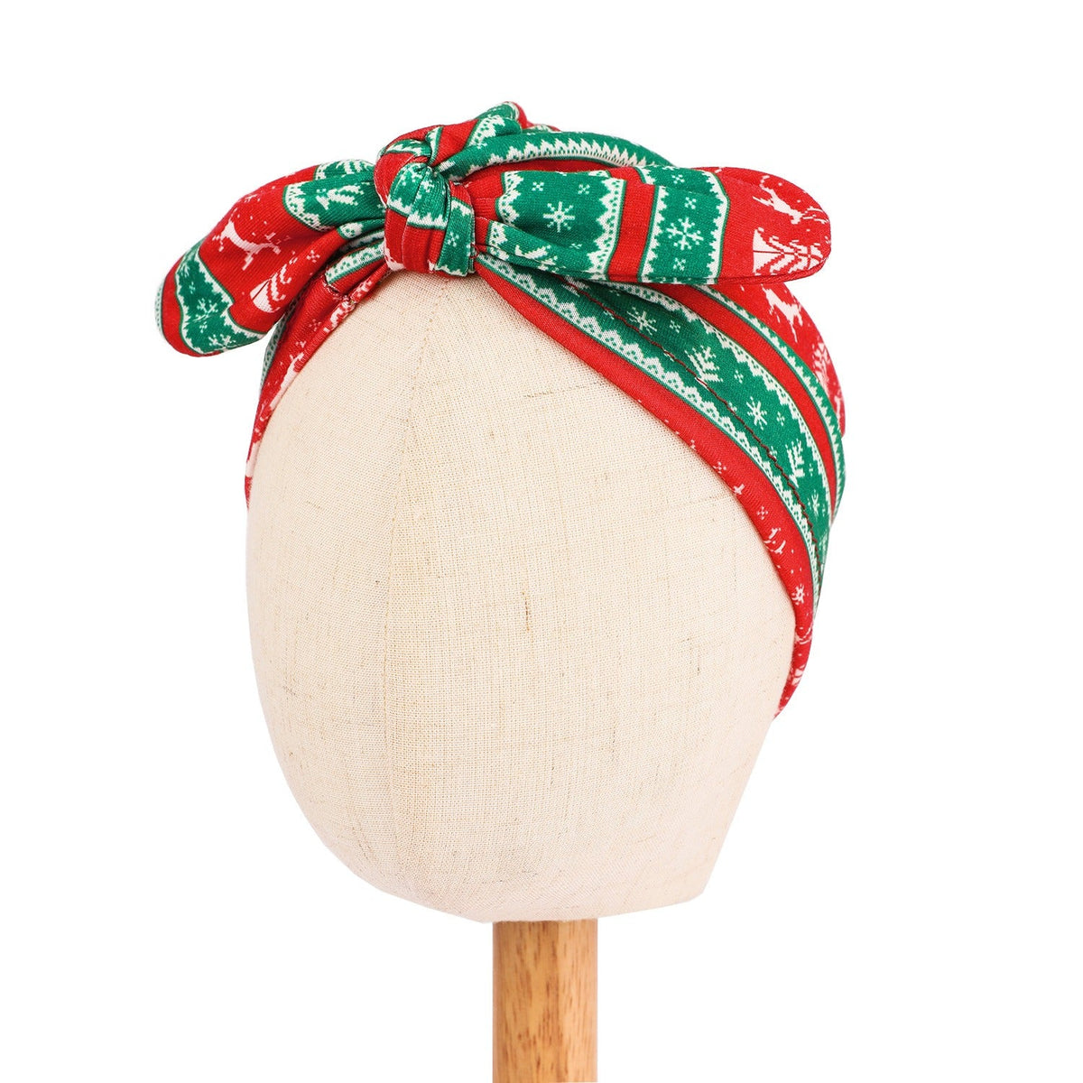 Christmas Baby Headband With Festive Oversized Bow