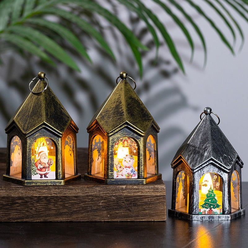 Christmas Lantern Night Light With Warm Holiday Glow