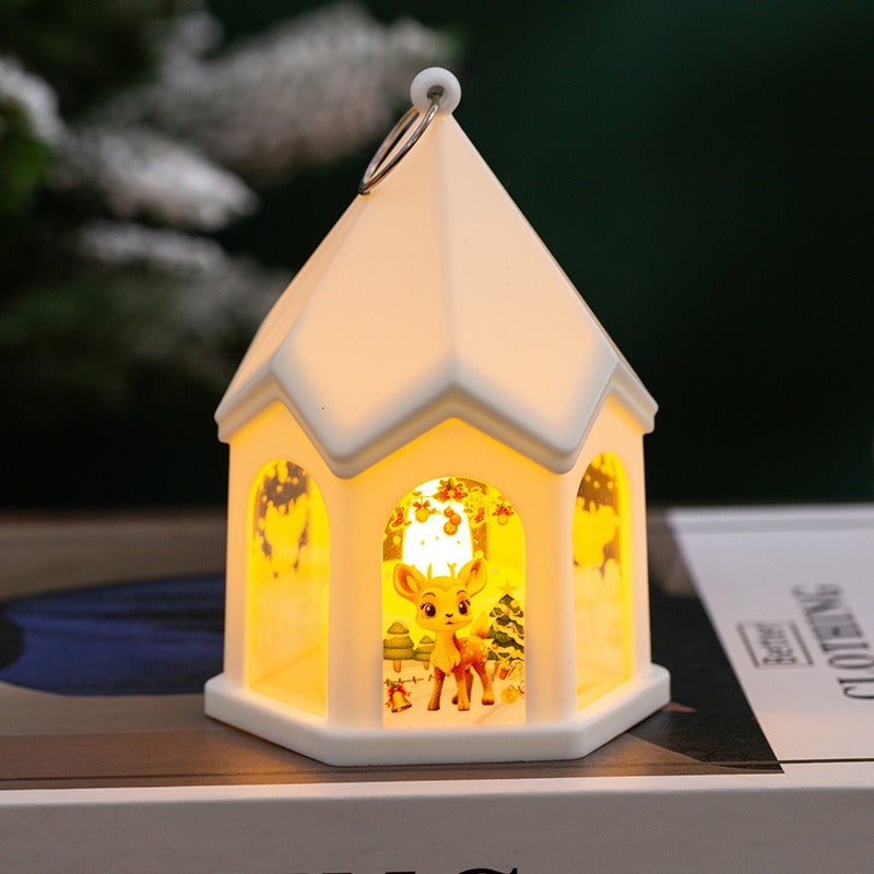 Christmas Lantern Night Light With Warm Holiday Glow
