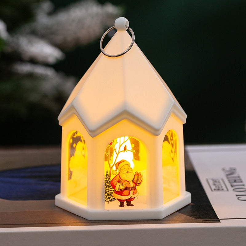 Christmas Lantern Night Light With Warm Holiday Glow