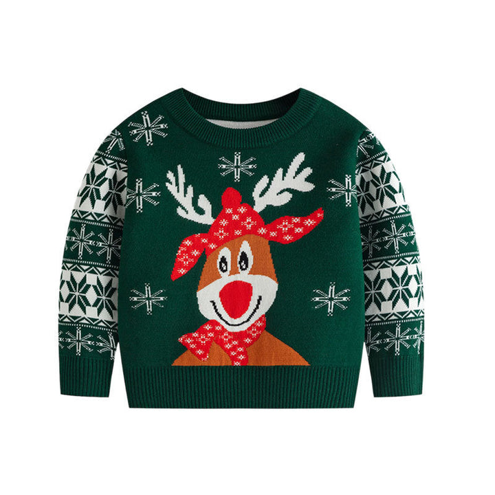 Christmas Children's Sweater - Festive Reindeer Knit