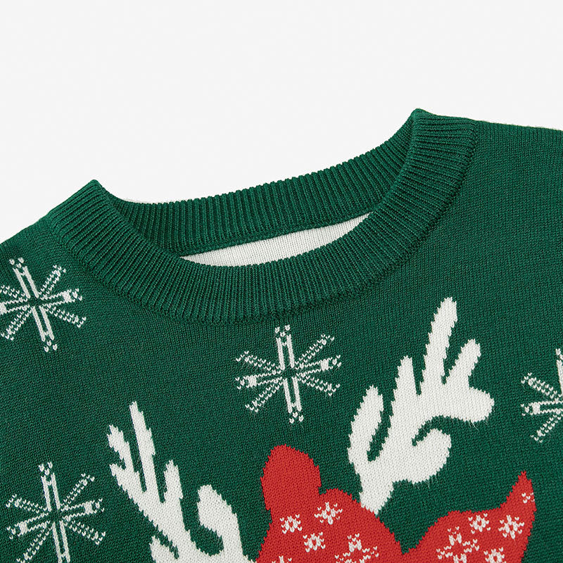 Christmas Children's Sweater - Festive Reindeer Knit