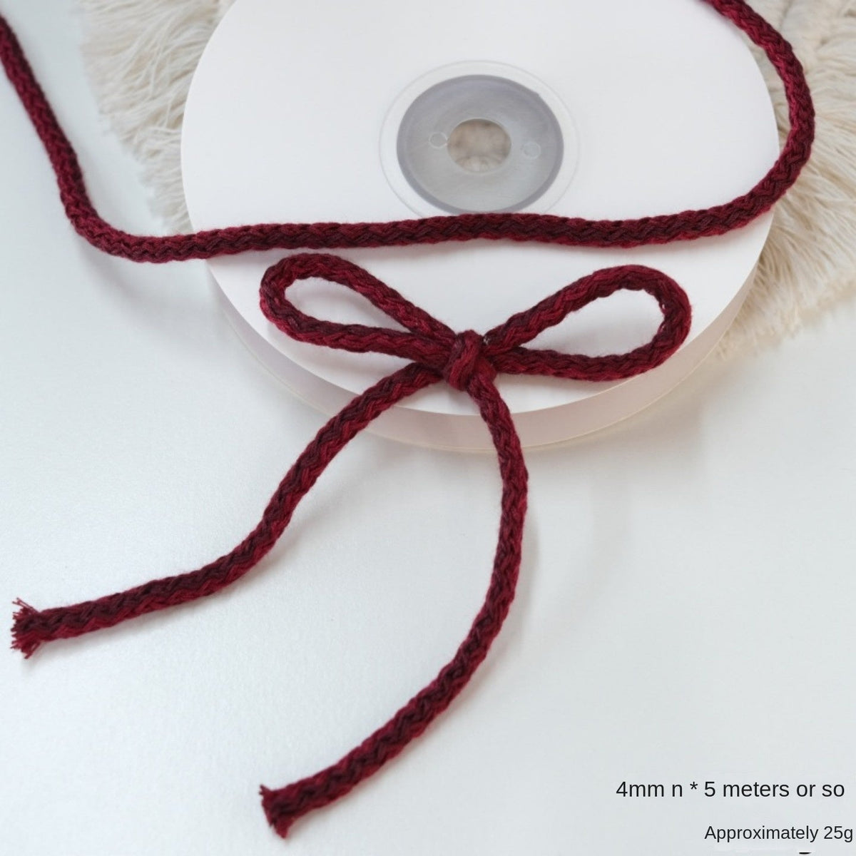 Cable Knit Christmas Ribbon for Textured Gift Bows