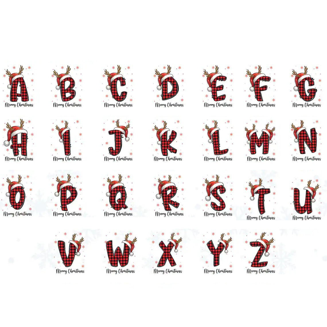 Christmas Cotton Gift Bag – Reusable Plaid Letter Sack